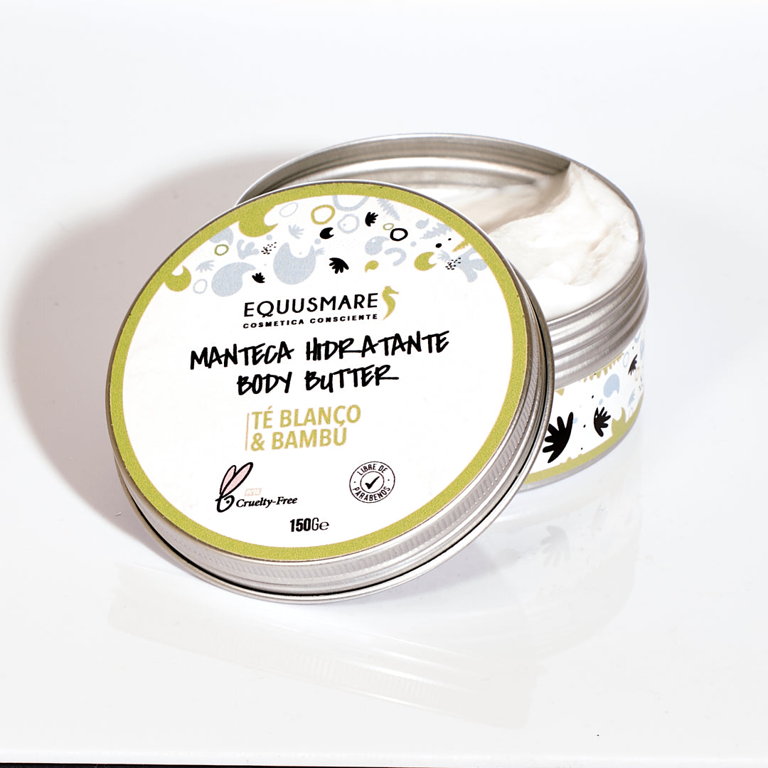 Manteca hidratante té blanco & bambú 150g - Hidrata en profundidad manos & cuerpo