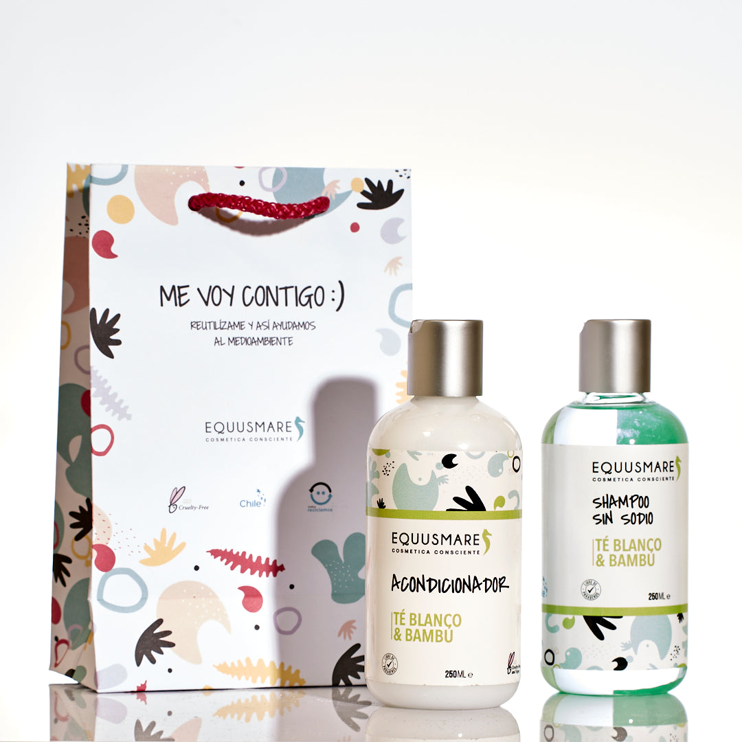 Set shampoo + acondicionador té blanco & bambú 250ml