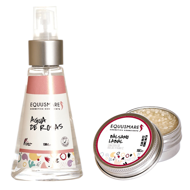 Pack Agua de Rosas 130 ml+ Balsamo Labial 15gr